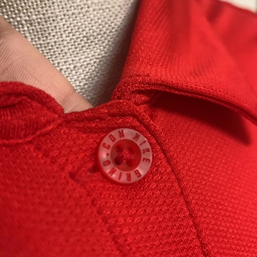 NIKE Ole Miss Red Dri-Fit Polo Shirt